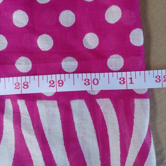 4/$20 NEW TAGS Charlie Paige lightweight summer infinity scarf pink white zebr… - Picture 3 of 6